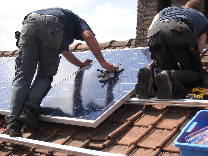 pose de panneaux photovoltaïques